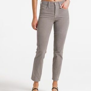 J.Crew City Fit Straight Leg Gray Soft Corduroy Vintage Pants, Size 29